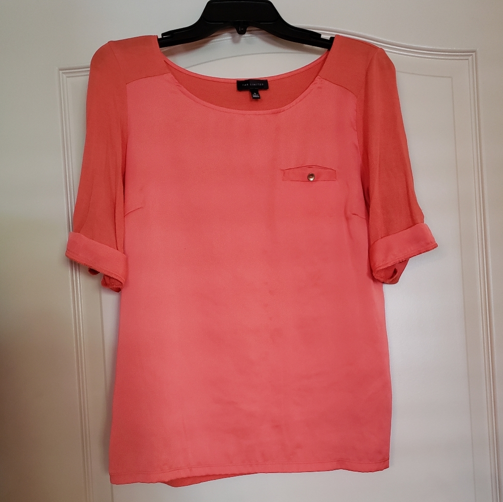 Coral blouse